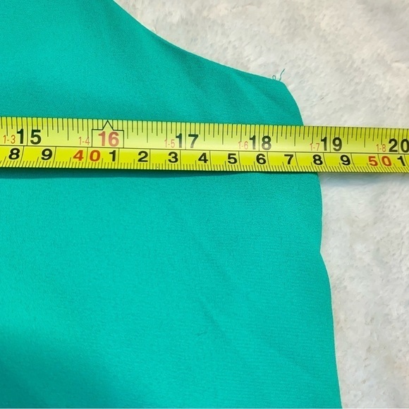 Alice Collection Dressy Tank Small Jade Green Sleevelss Flowy Lined Keyhole Back - Picture 14 of 15